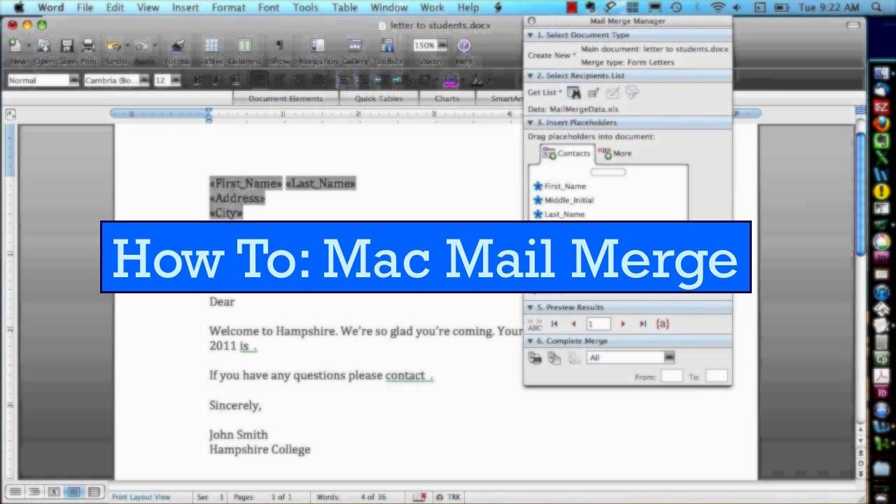 Creating apple mail mail merge emails from word for mac 2011